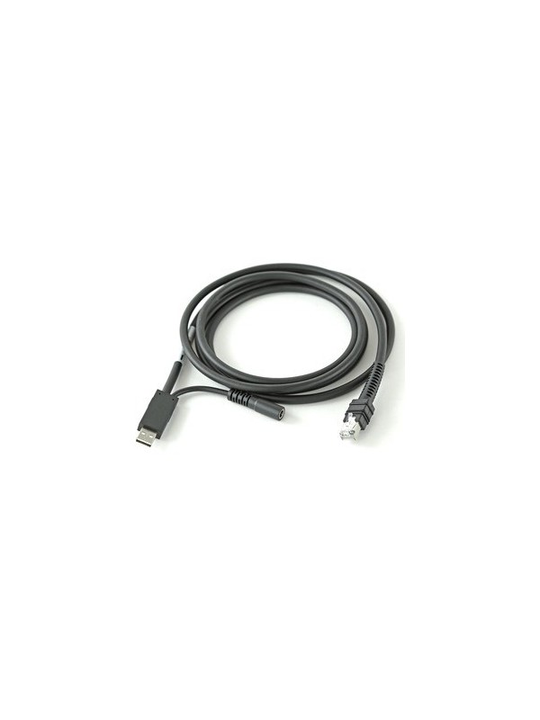 Ekranowany przewód USB obsługujący zasilanie 12V, 2,1m