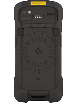 Terminal mobilny zebra TC78 prezentacja gniazda rozszerzeń oraz baterii