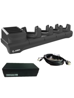 Zestaw zebra stacja ładująca dla 4 urządzeń TC7X i 4 zapasowych baterii