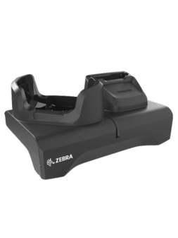 ZEBRA 1-Slotowa stacja ładująca TC73/TC78, widok lewy bok, przód