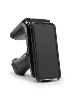 Prezentacja uchwytu skanującego z zamontowanym terminalem mobilnym ZEBRA