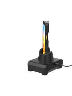 Stacja ładująca dla TC22/TC27, z zadokowany urządzenie widok prawy bok/ tyłu