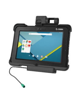 RAM MOUNTS Stacja dokująca samochodowa (kołyska) z gniazdem do ładowania urządzenia L10- prezentacja zadokowanego urządzenia