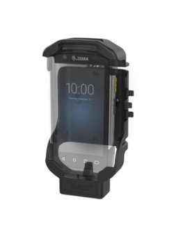 RAM MOUNT uchwyt z zatrzaskiem sprężynowym dla terminali Zebra TC70, 72 z zamontowanym urządzeniem