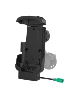 RAM MOUNT Uchwyt dla terminali Zebra TC53 oraz TC58, z zabezpieczeniem sprężynowym oraz możliwością ładowania.