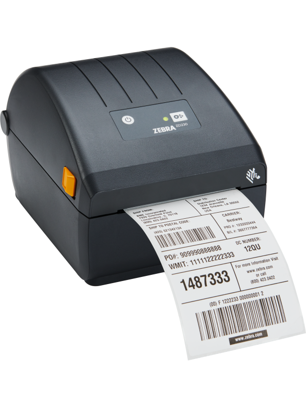 Biurkowa drukarka etykiet ZEBRA ZD230 wersja z drukiem termicznym z zamkniętą obudową