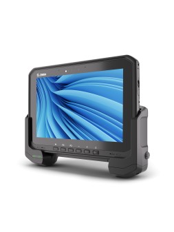 Przemysłowy tablet ZEBRA ET65W, OS- Windows, zainstalowany w stacji dokującej dedykowanej do instalacji w pojazdach różnego typu