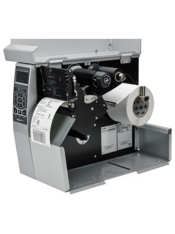 Przemysłowa drukarka etykiet ZEBRA ZT510 z otwartą pokrywą