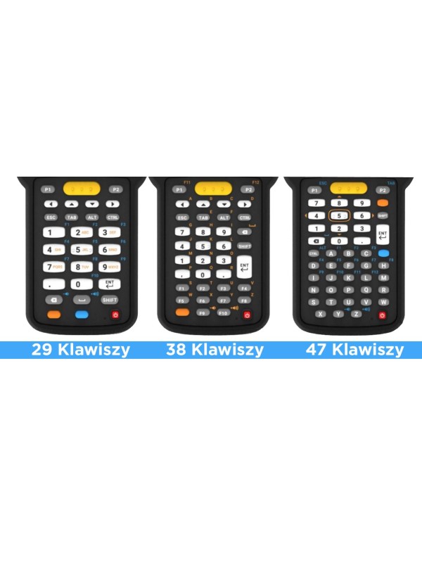 Zebra Mc3300X rodzaje klawiatury