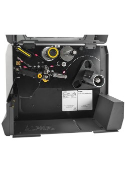 Przemysłowa drukarka etykiet ZEBRA ZT610 z otwartą pokrywą