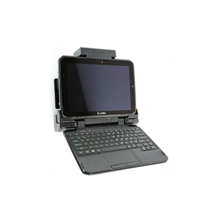 Zebra vehicle charging-/communication station, with lock