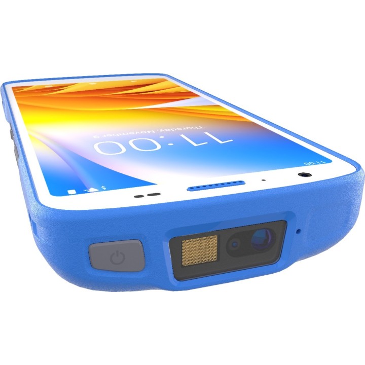 HC50 mit Notfalltaste, 2D, hot-swap, PTT, USB-C, BT, Wi-Fi (Wi-Fi), NFC, Android, GMS, white, niebieski