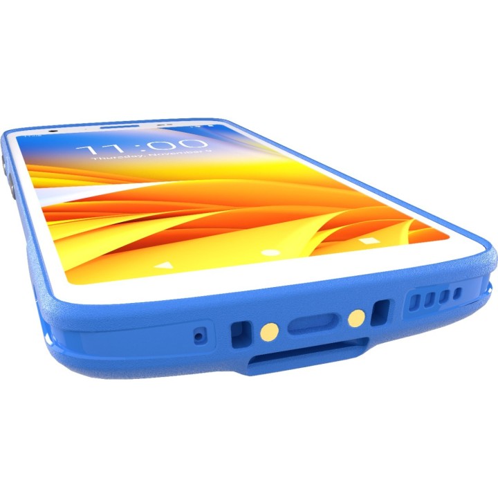 HC50 mit Notfalltaste, 2D, hot-swap, PTT, USB-C, BT, Wi-Fi (Wi-Fi), NFC, Android, GMS, white, niebieski