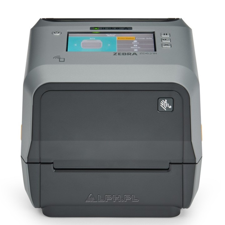 Zebra ZD621, 8 dots/mm (203 dpi), RTC, USB, USB Host, RS232, BT (BLE), Ethernet, kit (USB), grey