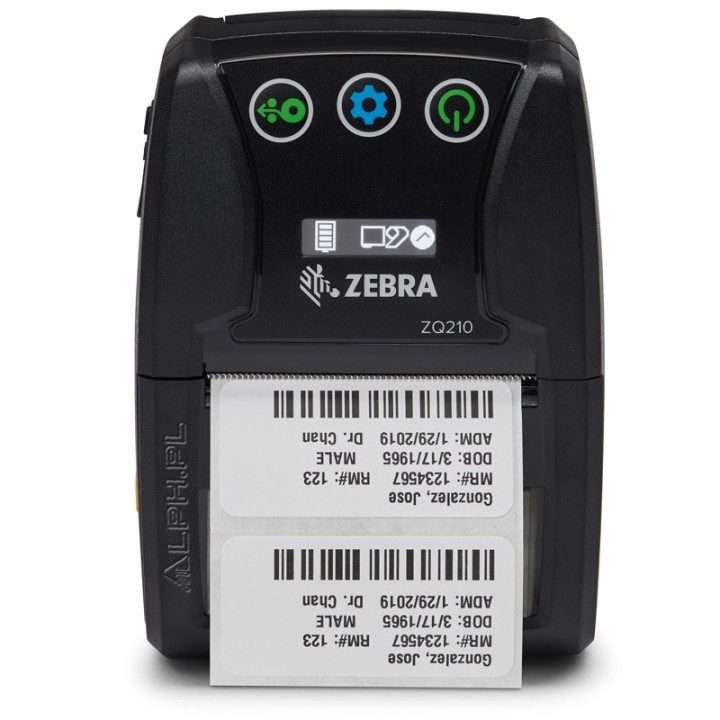 Zebra ZQ210, 8 dots/mm (203 dpi), CPCL, USB, BT (iOS), black