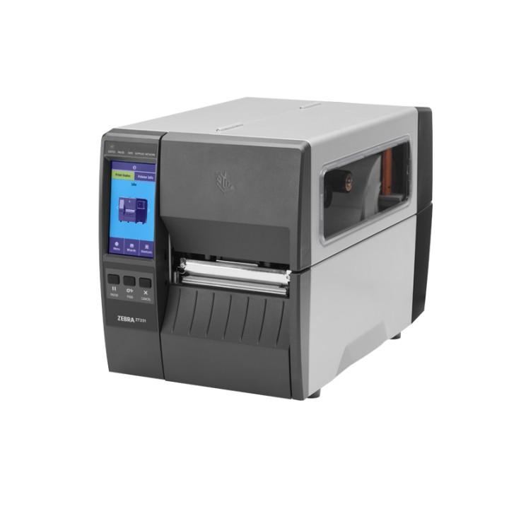 Zebra ZT231 Series, 8 dots/mm (203 dpi), display, USB, USB Host, RS232, BT (BLE), Ethernet, EPL, ZPL (ZT23142-D0E000FZ)