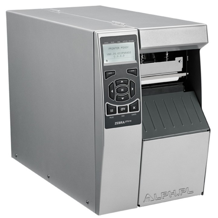 Zebra ZT510, 8 dots/mm (203 dpi), disp., RTC, ZPL, ZPLII, USB, RS232, BT, Ethernet