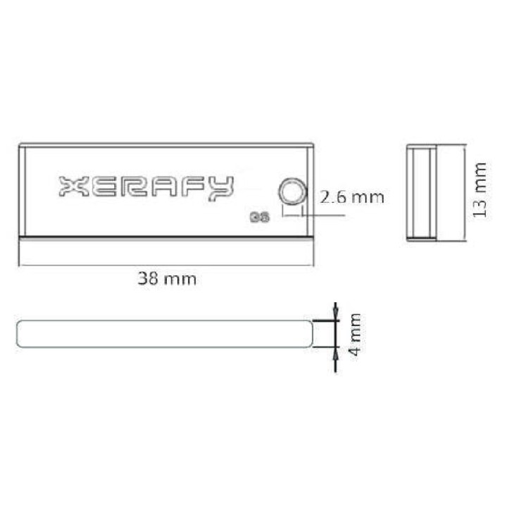 Xerafy Data Trak II UHF RFID na metal