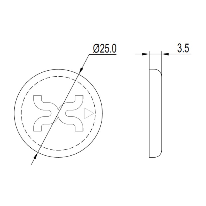 Xerafy Circular TRAK UHF on-metal IP68