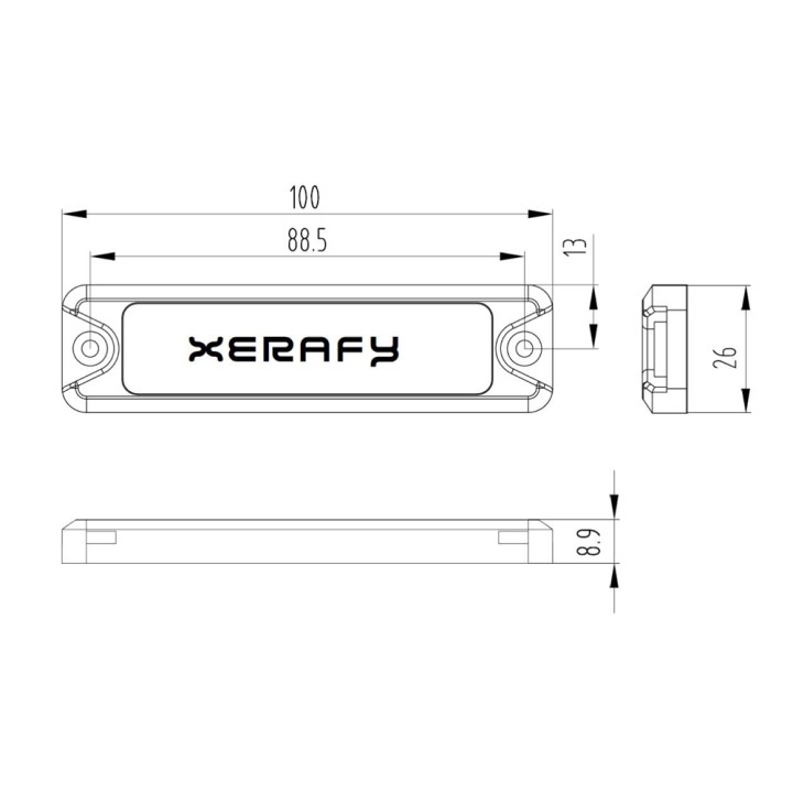 Xerafy Cargo Outdoor UHF IP68 tag RFID na metal