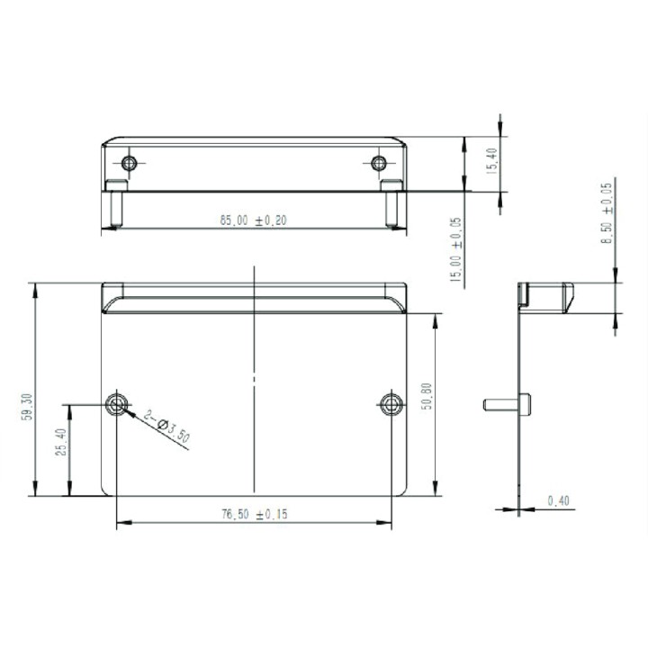 XPlate Aluminum UHF RFID na metal IP68