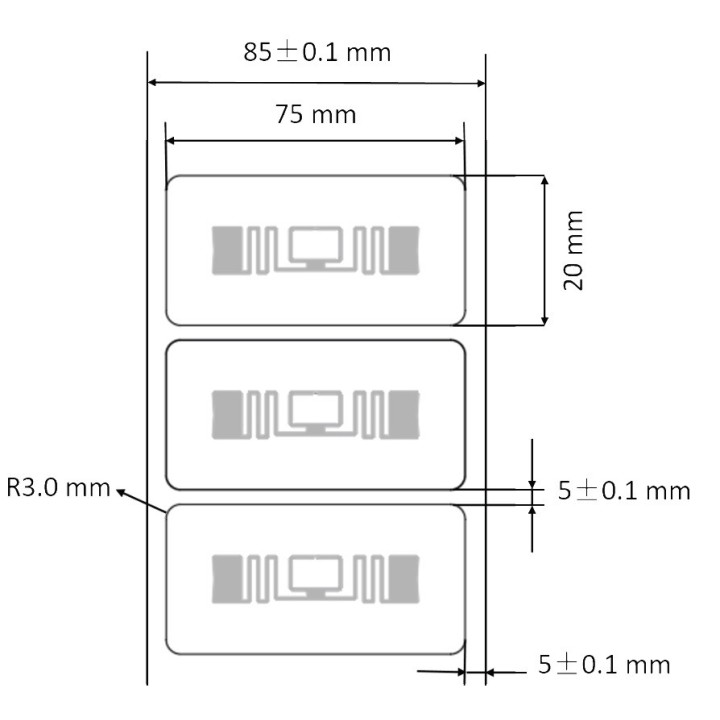 XSKIN Gamma etykieta RFID UHF sterylizowalna