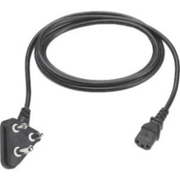 Zebra power cord, C13, IN