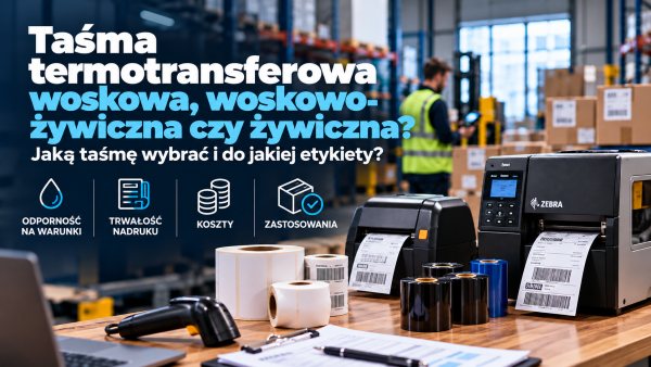 Taśma termotransferowa woskowa, woskowo-żywiczna czy żywiczna? Tabela doboru do etykiety