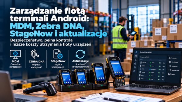 Zarządzanie flotą terminali Android: MDM, Zebra DNA, StageNow i aktualizacje
