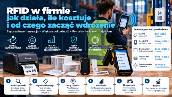 RFID w firmie – jak działa, ile kosztuje i od czego zacząć wdrożenie