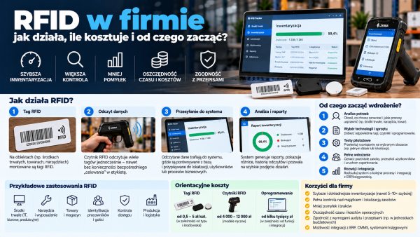 RFID w firmie – jak działa, ile kosztuje i od czego zacząć wdrożenie