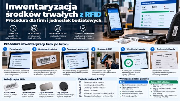 Inwentaryzacja środków trwałych z RFID – procedura dla firm i jednostek budżetowych