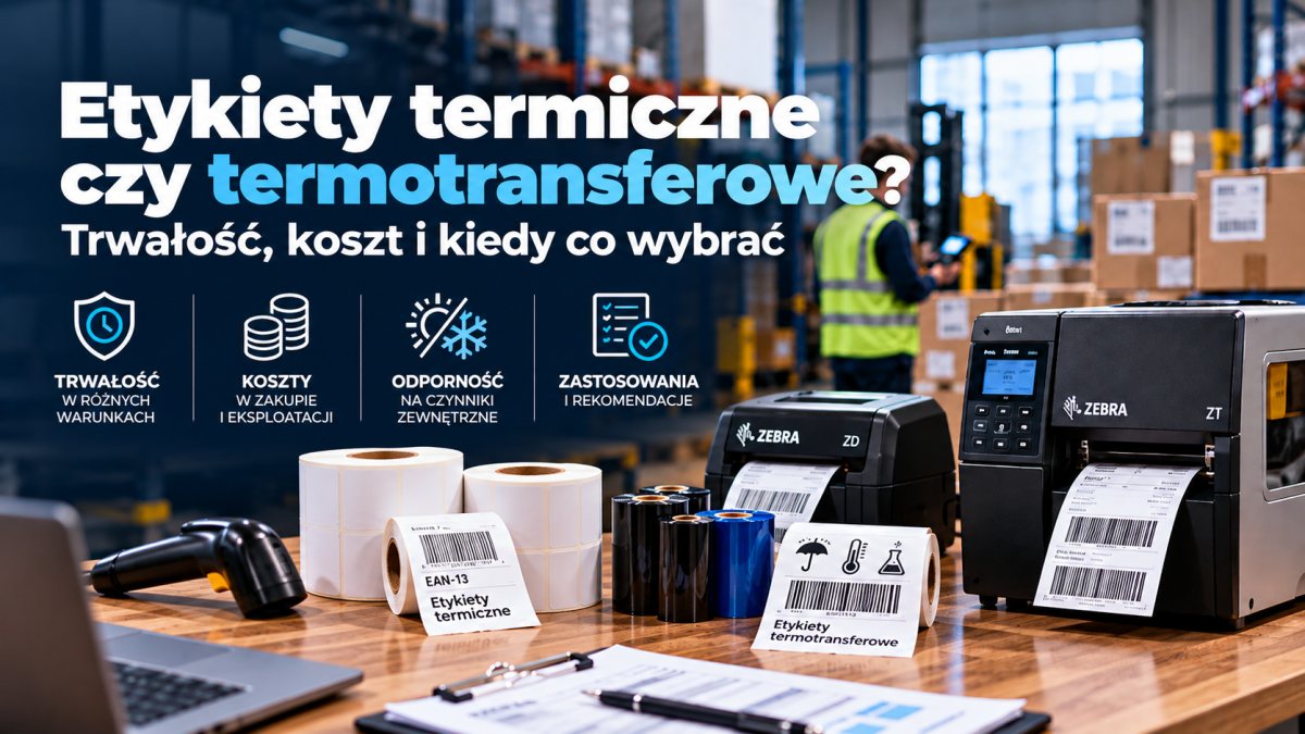 Etykiety termiczne czy termotransferowe – trwałość, koszt i kiedy co wybrać
