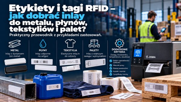 Etykiety i tagi RFID – jak dobrać inlay do metalu, płynów, tekstyliów i palet