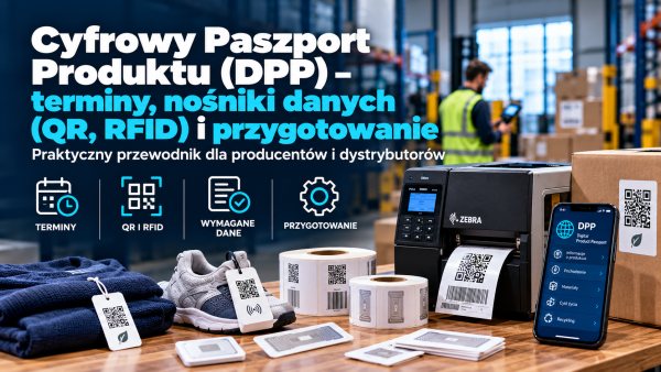 Cyfrowy Paszport Produktu (DPP) – terminy, nośniki danych (QR, RFID) i przygotowanie