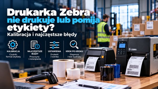 Drukarka Zebra nie drukuje lub pomija etykiety – kalibracja i najczęstsze błędy
