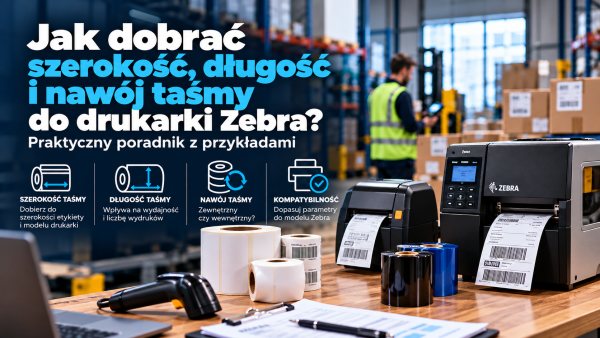Jak dobrać szerokość, długość i nawój taśmy do drukarki Zebra