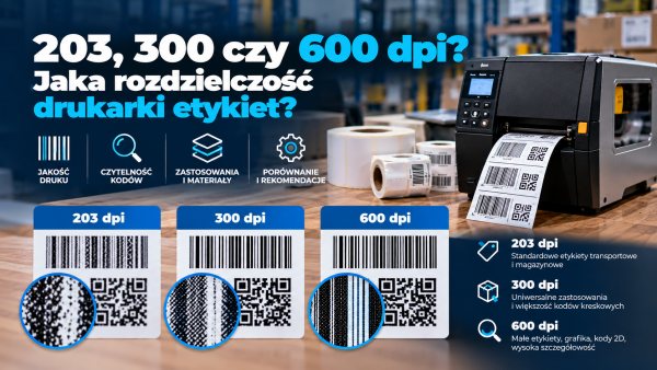 203, 300 czy 600 dpi? Jaka rozdzielczość drukarki etykiet