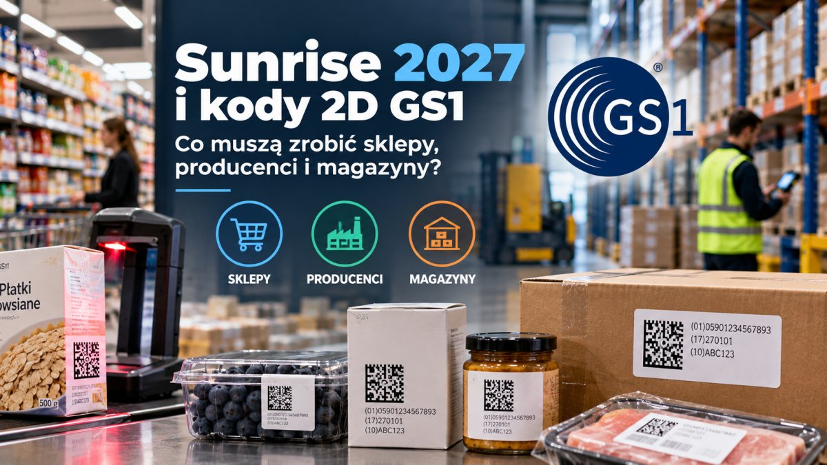 Sunrise 2027 i kody 2D GS1 – co muszą zrobić sklepy, producenci i magazyny?