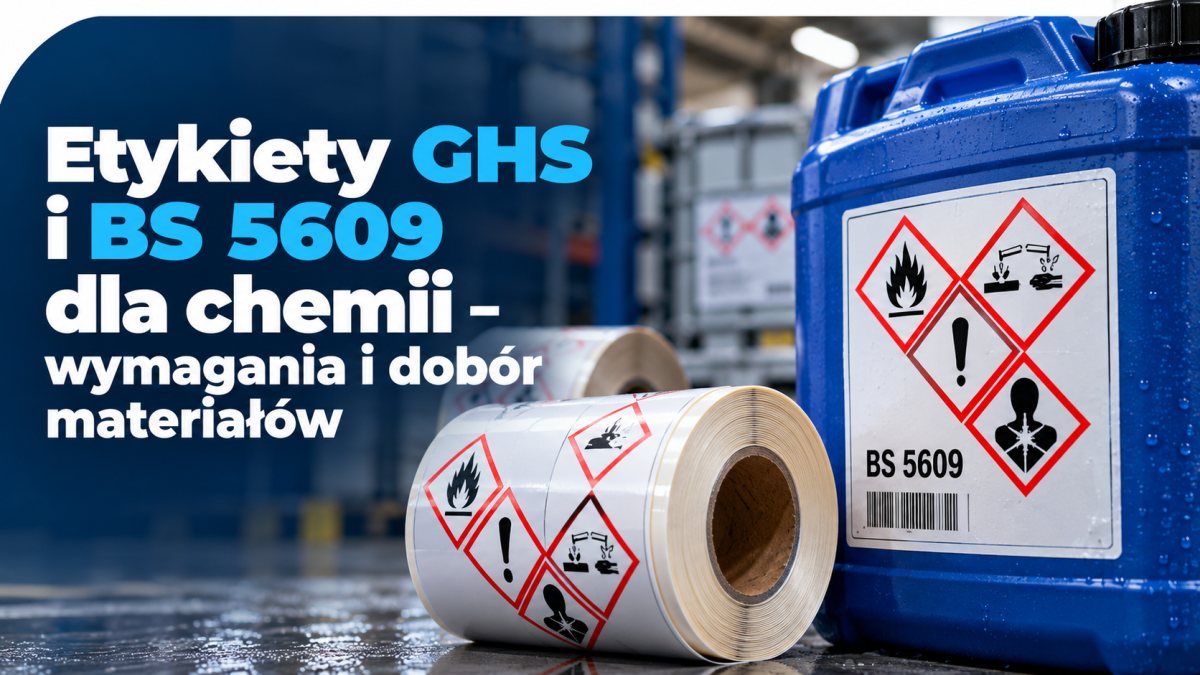 Etykiety GHS i BS 5609 dla chemii – wymagania i dobór materiałów