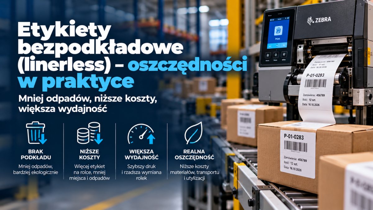 Etykiety bezpodkładowe (linerless) – oszczędności w praktyce