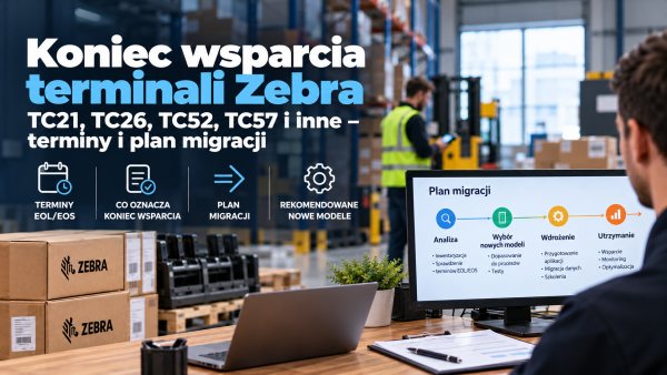 Koniec wsparcia terminali Zebra (TC21, TC26, TC52, TC57 i inne) – terminy i plan migracji