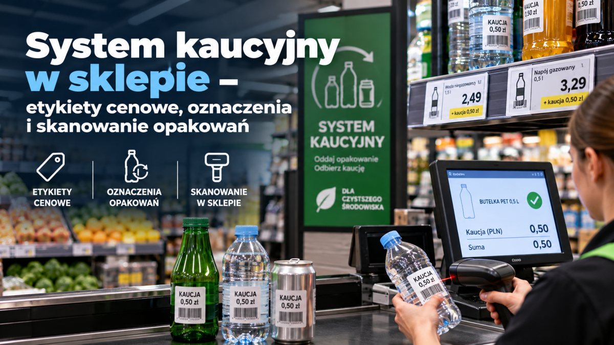 System kaucyjny w sklepie – etykiety cenowe, oznaczenia i skanowanie opakowań